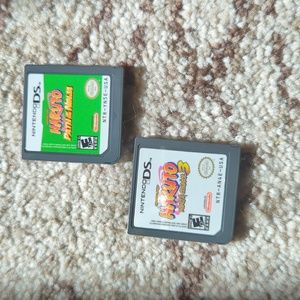 Naruto Path of the Ninja and Naruto Ninja Council 3 Nintendo Ds